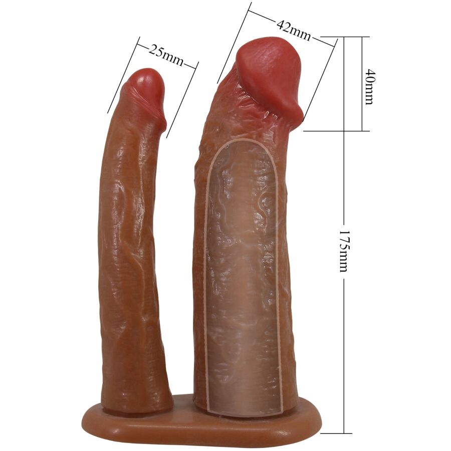 PRETTY LOVE - KEAVEN HARNESS BRIEFS UNIVERSAL & COMFORTABLE DOUBLE DILDO - 3