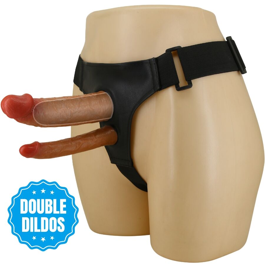 PRETTY LOVE - KEAVEN HARNESS BRIEFS UNIVERSAL & COMFORTABLE DOUBLE DILDO - 7