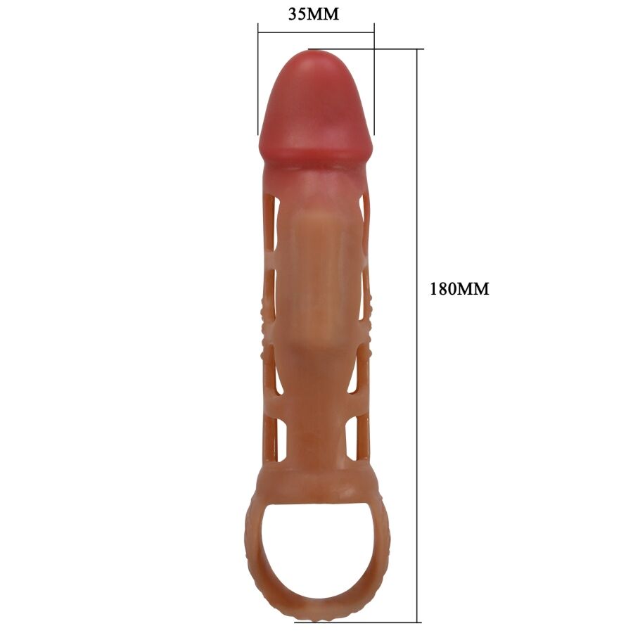 PRETTY LOVE - PRESTON VIBRATING PENIS SLEEVE 18 CM - 6