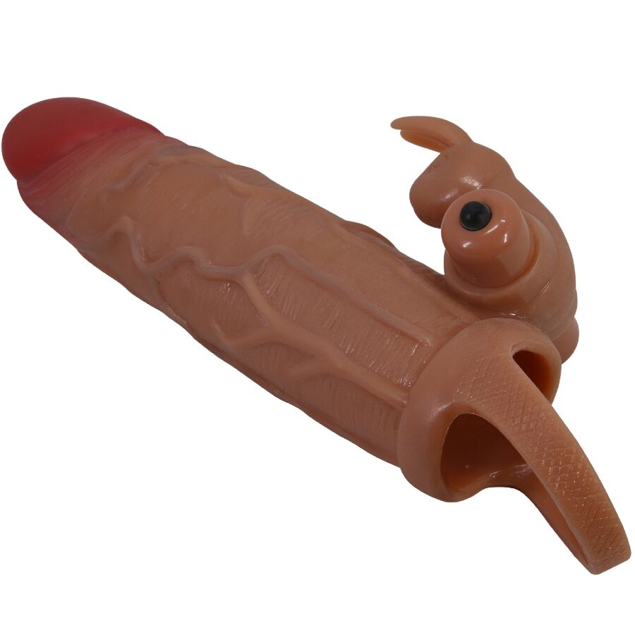 PRETTY LOVE - OSMAR PENIS SLEEVE + VIBRATING CLITORIS STIMULATOR - 4