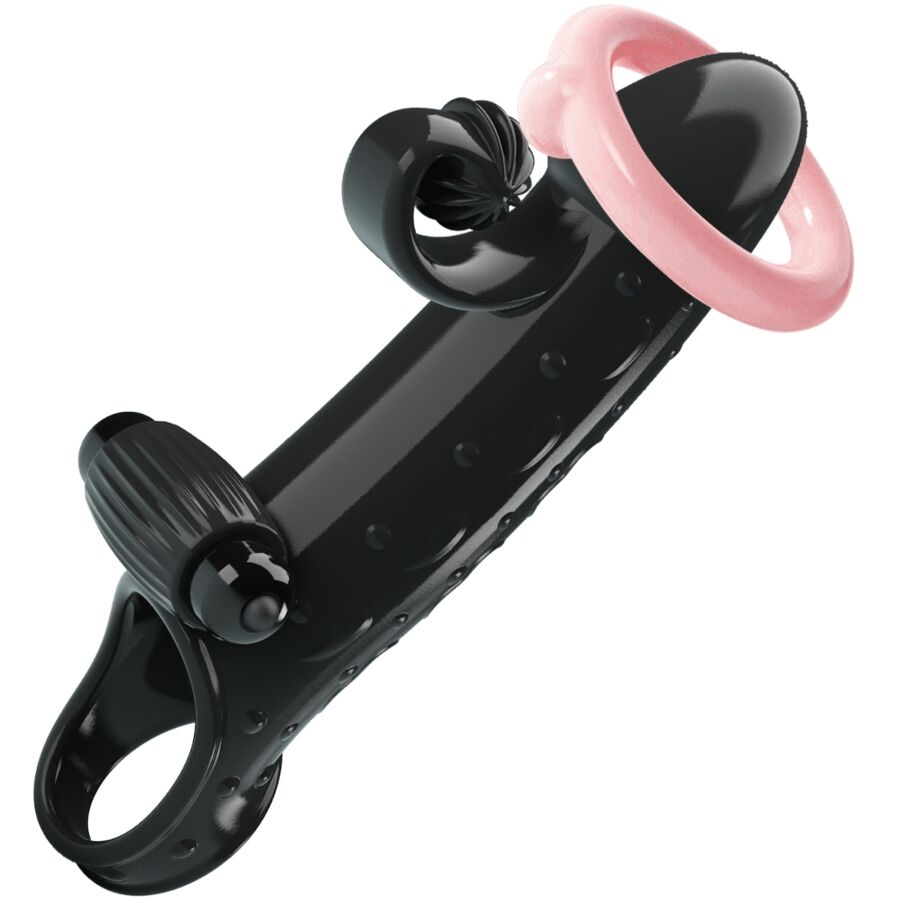ROMANCE - VIBRATING PENIS SLEEVE BLACK - 9