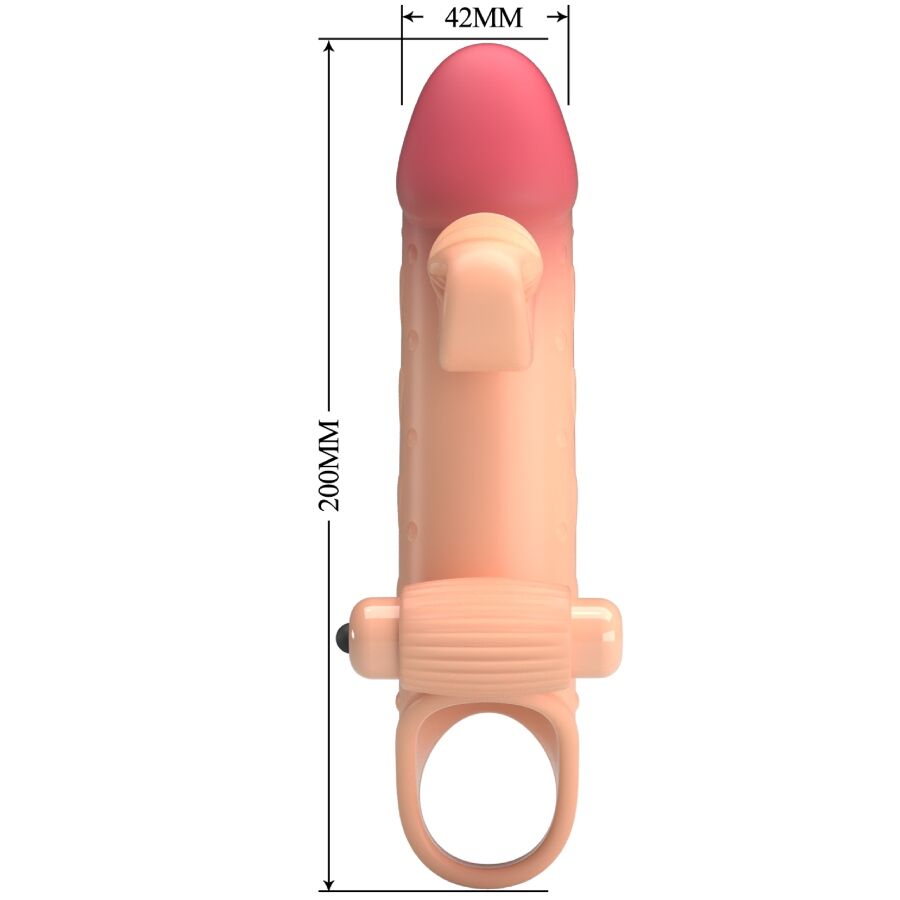 ROMANCE - VIBRATING PENIS SLEEVE NATURAL - 6