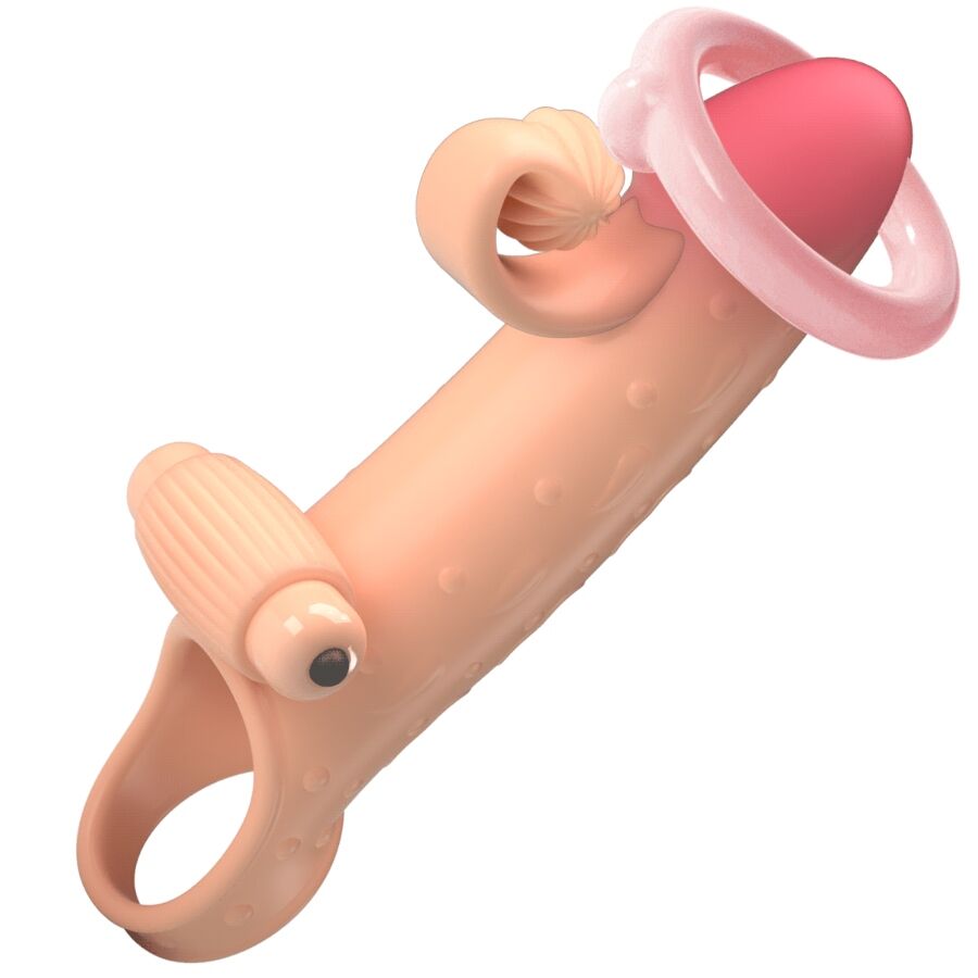 ROMANCE - VIBRATING PENIS SLEEVE NATURAL - 7