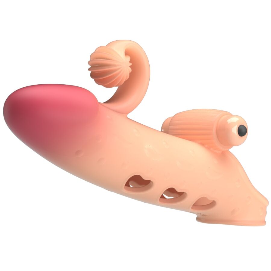 ROMANCE - VIBRATING PENIS SLEEVE NATURAL - 9