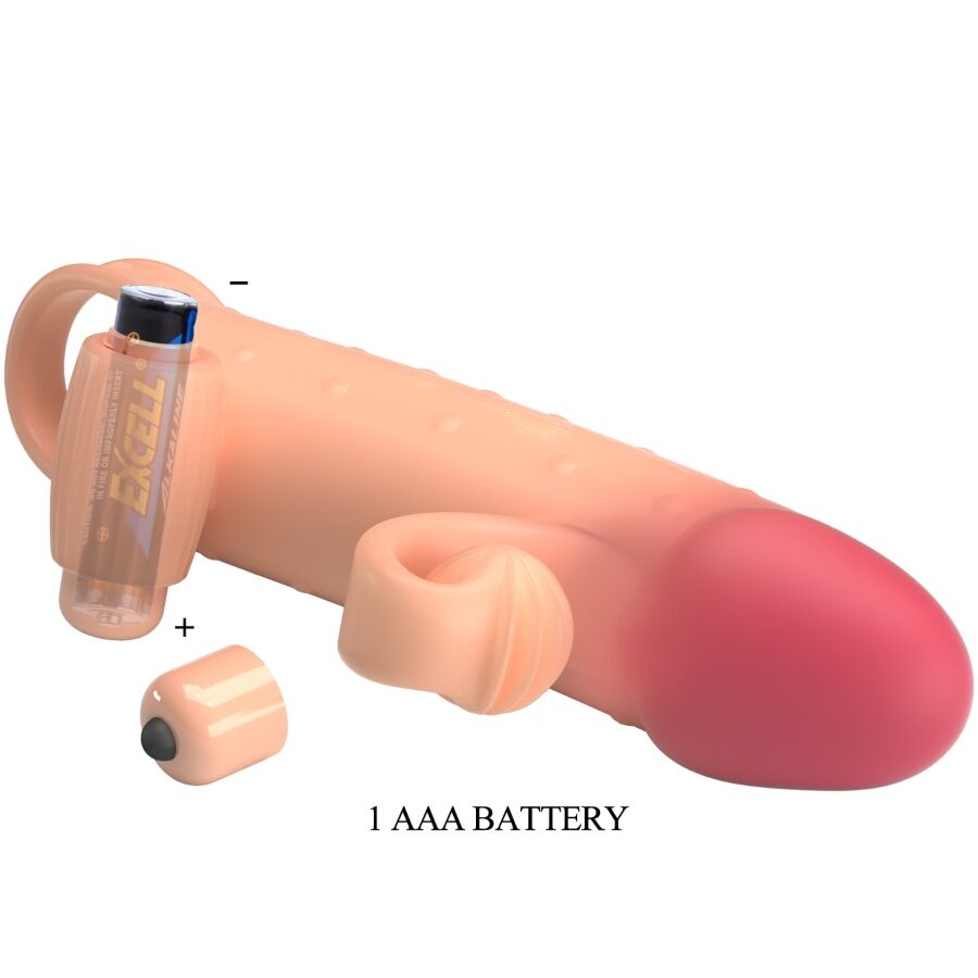 ROMANCE - VIBRATING PENIS SLEEVE NATURAL - 2