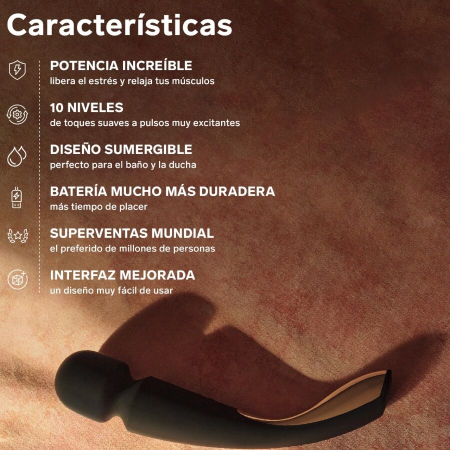 LELO - MASSAGGIATORE SMART MEDIUM WAND 2 AQUA