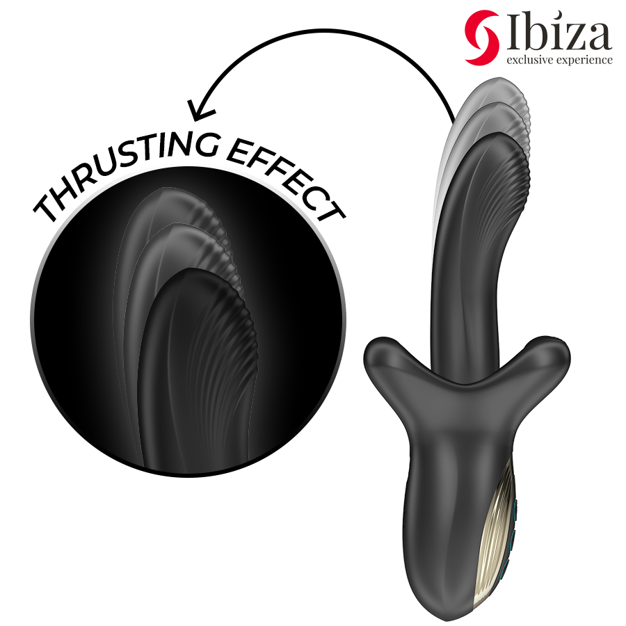 IBIZA - VIBRATORE POTENTE CON EFFETTO SPINTA E MORSO