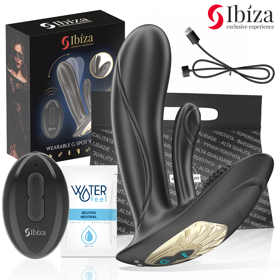 IBIZA - WEARABLE VIBRATOR WITH REMOTE CONTROL AND CLITORAL G-SPOT STIMULATION
