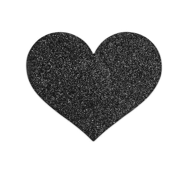 BIJOUX - INDISCRETS FLASH BLACK HEART NIPPLE CUTS - 3