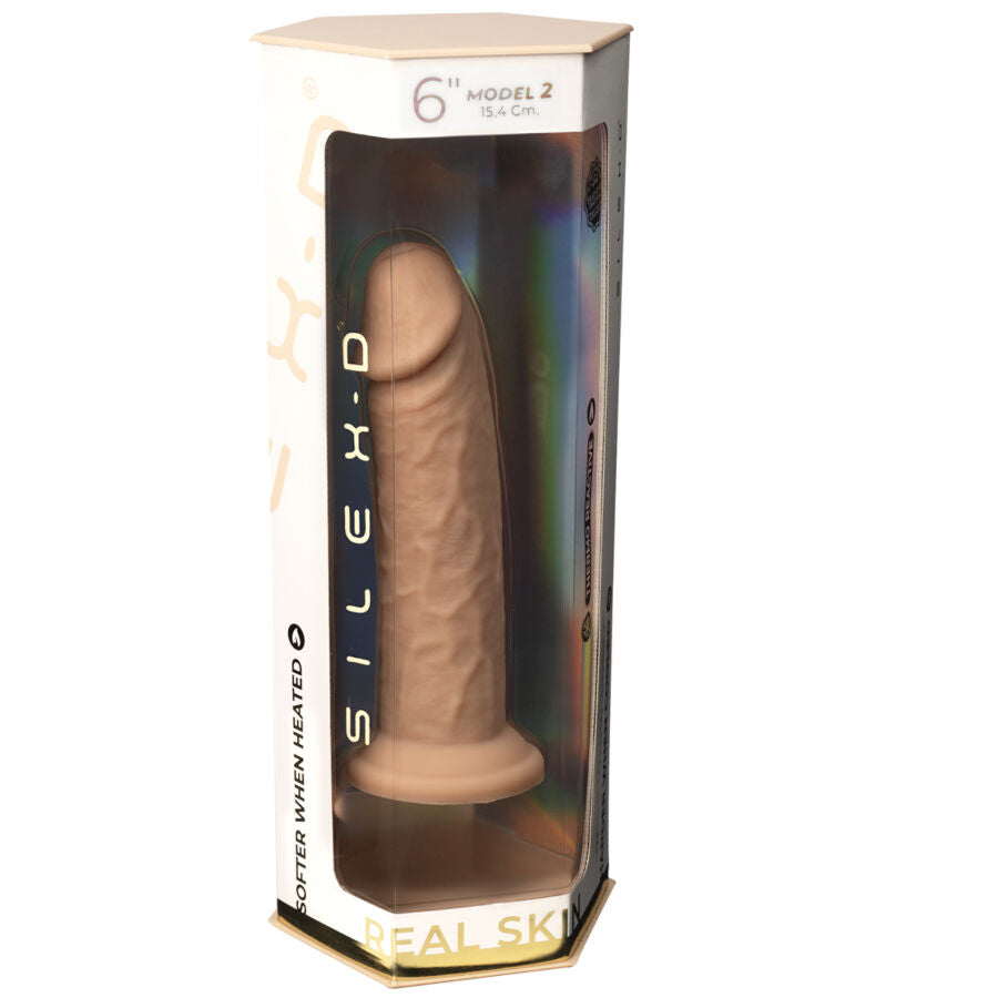 SILEXD - MODELLO PENE REALISTICO 2 SILICONE TERMOREATTIVO 15,4 CM