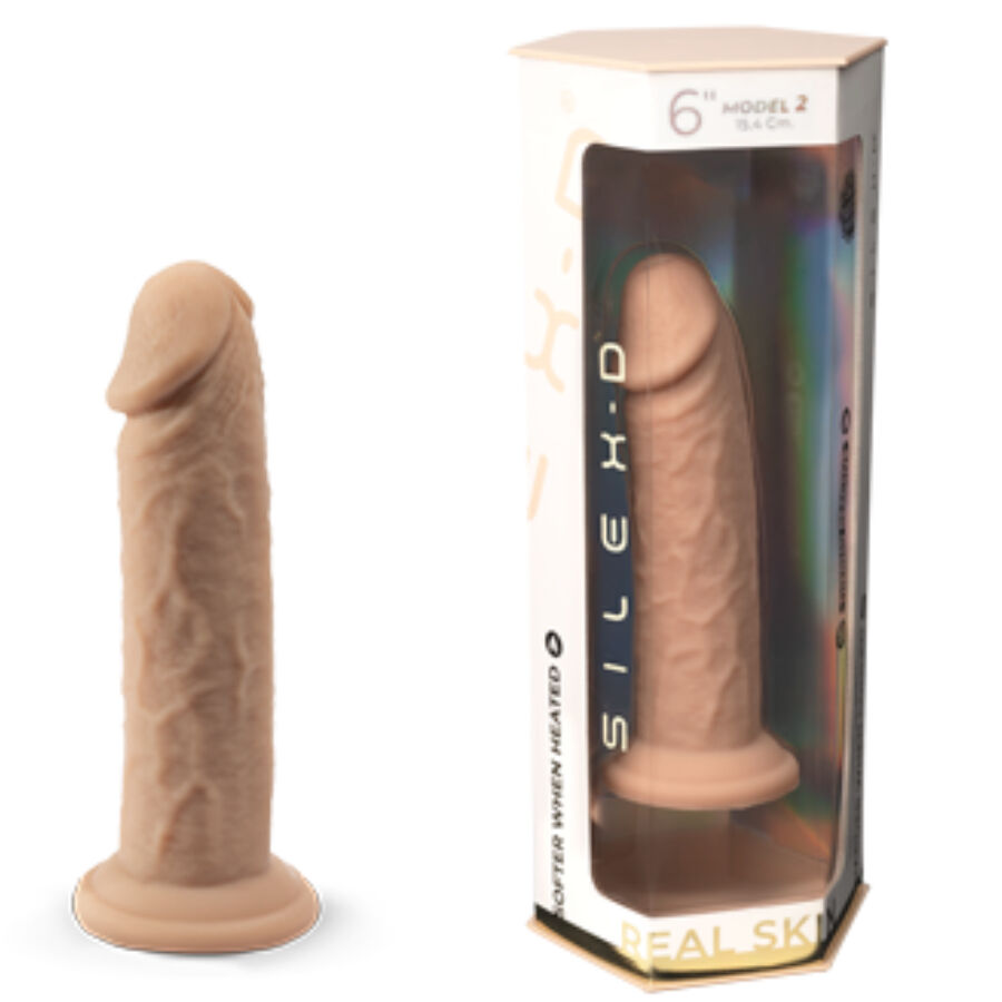 SILEXD - MODELLO PENE REALISTICO 2 SILICONE TERMOREATTIVO 15,4 CM