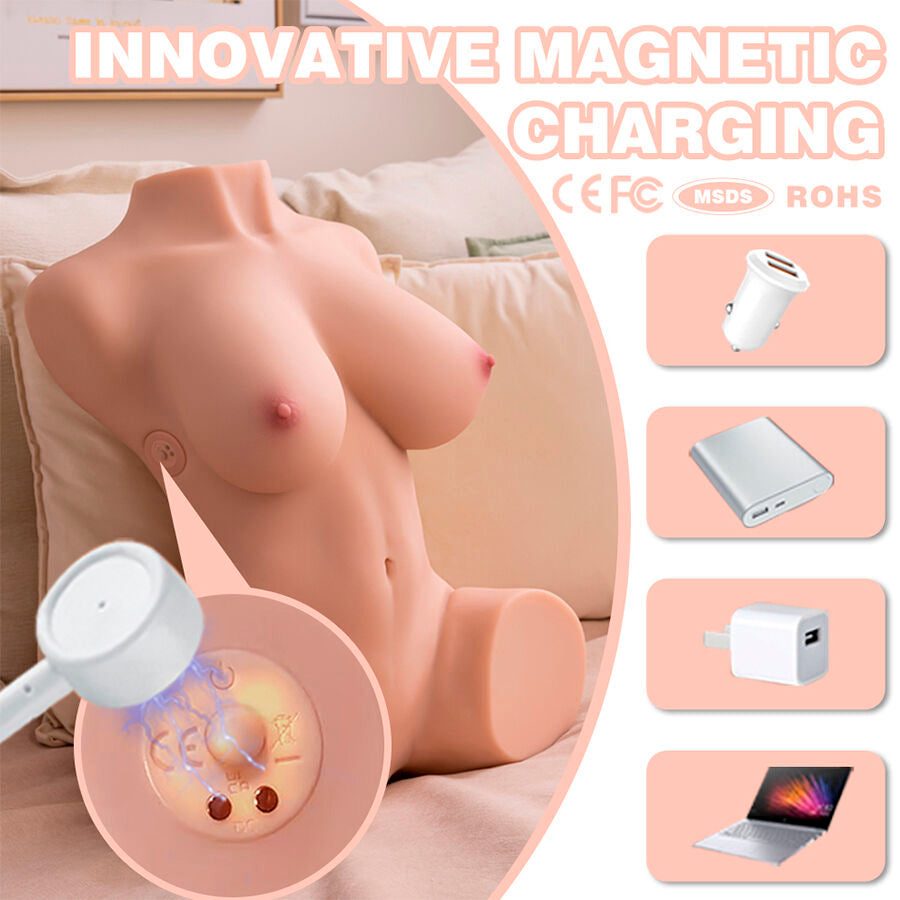 XISE - DANIA REALISTIC VIBRATING FEMALE TORSO 52 CM