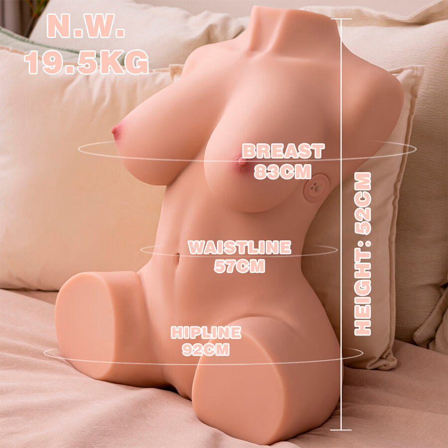 XISE - DANIA REALISTIC VIBRATING FEMALE TORSO 52 CM