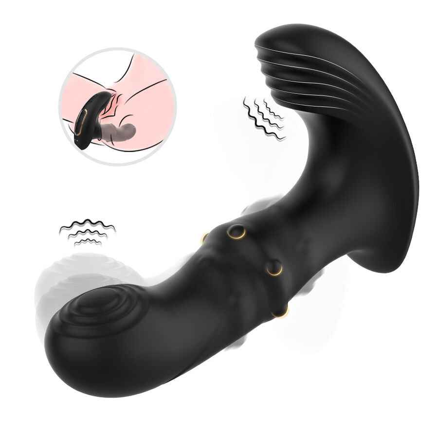 ARMONY - VIBRATORE ANALE PROSTATICO TELECOMANDO NERO