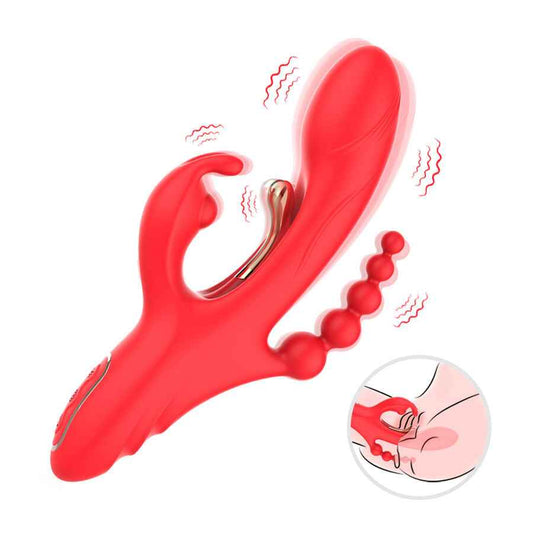 ARMONY - VIBRATORE STIMOLATORE PUNTO G E CLITORIDE ROSSO