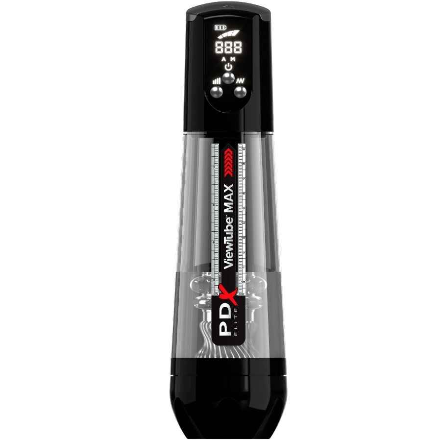 PDX ELITE - VIEWTUBE MAX VIEW MASTURBATORE AUTOMATICO CON ASPIRAZIONE TRASPARENTE