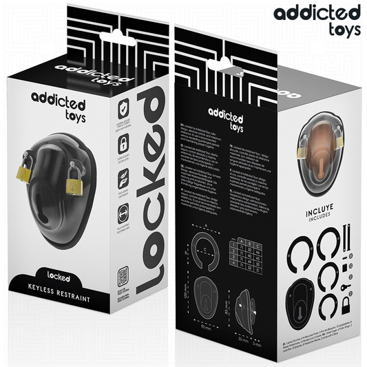 ADDICTED TOYS LOCKED - KEYLESS PENIS CAGE 11.5 CM