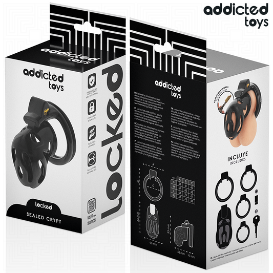 ADDICTED TOYS LOCKED - CRYPT SEALED PENIS CAGE 8 CM