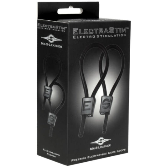ELECTRASTIM - PRESTIGE ELECTRA LOOPS ANELLI PER IL PENE REGOLABILI NERI