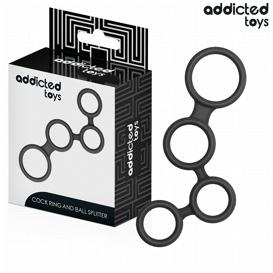 ADDICTED TOYS - COCK RING WITH TESTICLE DIVIDERS