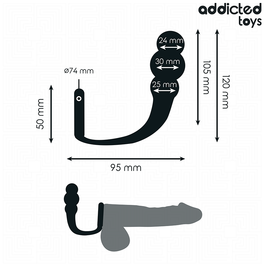 ADDICTED TOYS - BUTT PLUG WITH RING MODEL 1