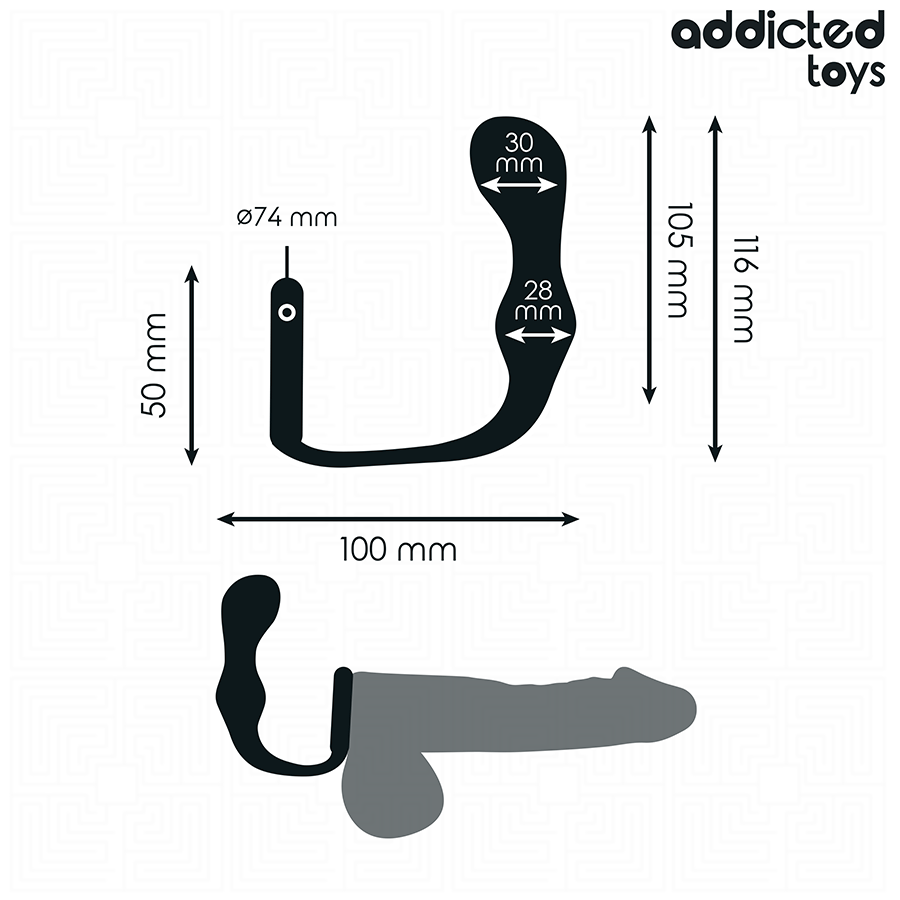 ADDICTED TOYS - BUTT PLUG WITH RING MODEL 3