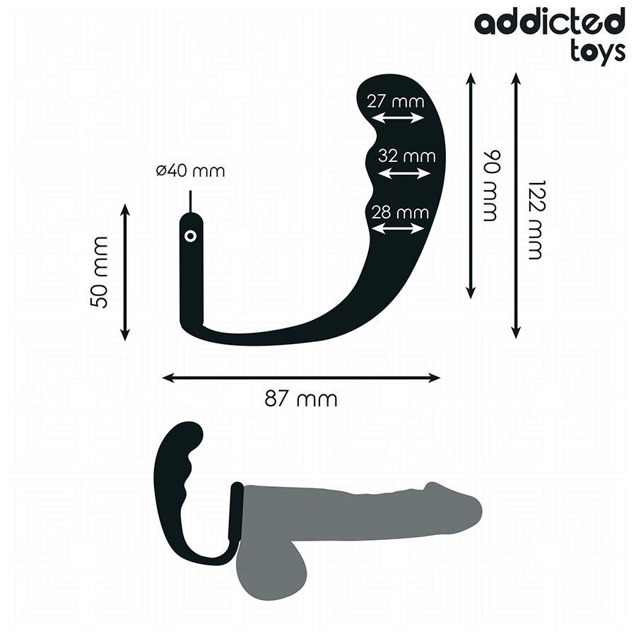 ADDICTED TOYS - BUTT PLUG WITH RING MODEL 4