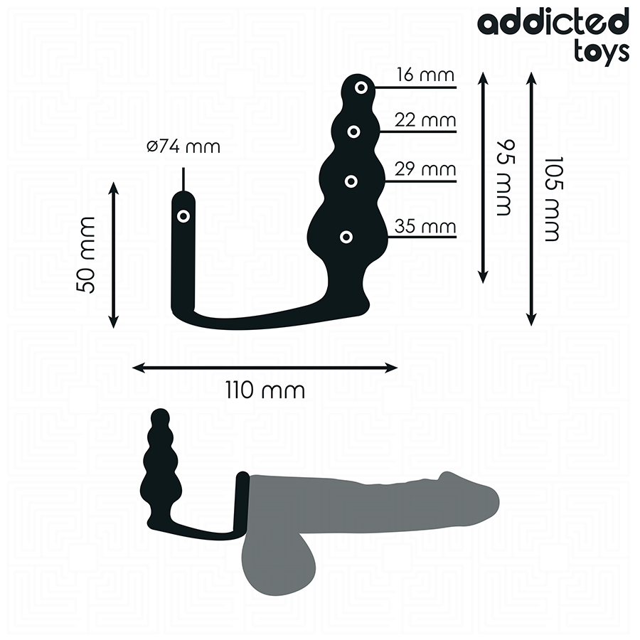 ADDICTED TOYS - BUTT PLUG WITH RING MODEL 5