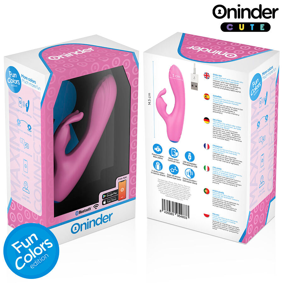 ONINDER CUTE - VIBRATORE CONIGLIETTO D'AMORE PER PUNTO G E CLITORIDE - APP GRATUITA IN TUTTO IL MONDO