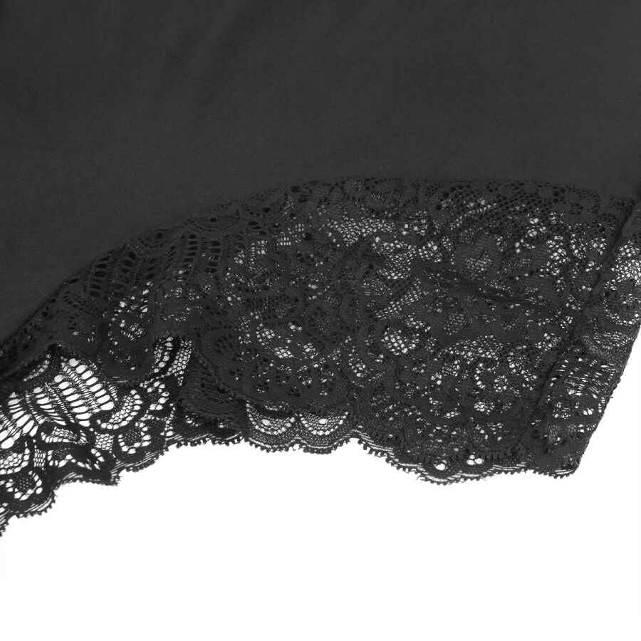 SUBBLIME - ORSACCHIOTTO CON DETTAGLI IN PIZZO FLOREALE NERO L/XL - Secretroomsexyshop