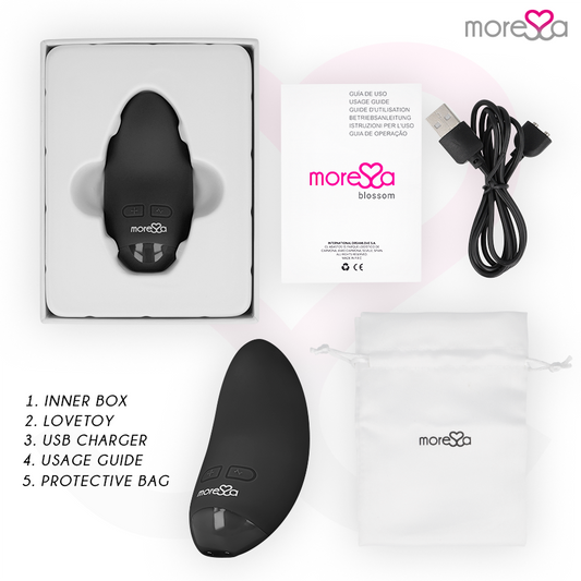 MORESSA - VIBRATEUR BLOSSOM BLACK