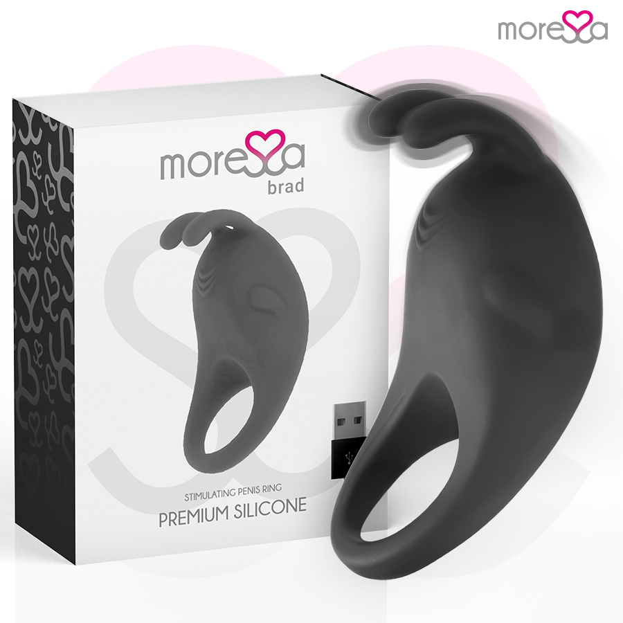 MORESSA - BRAD PREMIUM SILICONE RICARICABILE NERO - Secretroomsexyshop