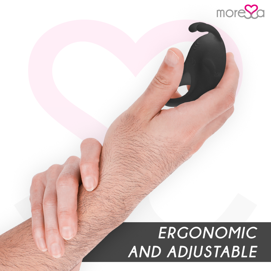 MORESSA - BRAD PREMIUM SILICONE RECHARGEABLE BLACK - 5