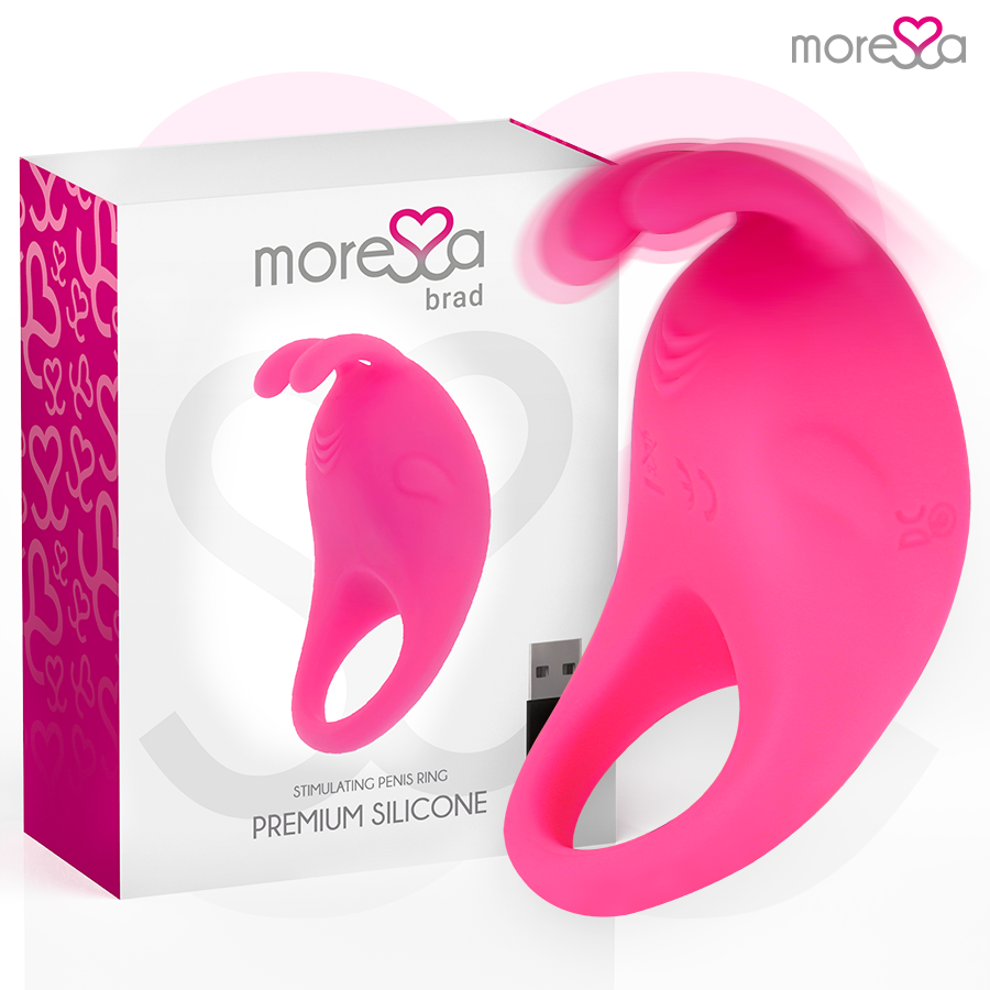 MORESSA - BRAD PREMIUM SILICONE RICARICABILE ROSA - Secretroomsexyshop