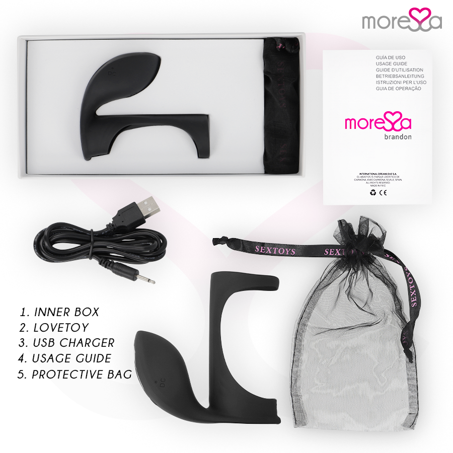 MORESSA - BRANDON VIBRATOR RING WITH COVER - 6
