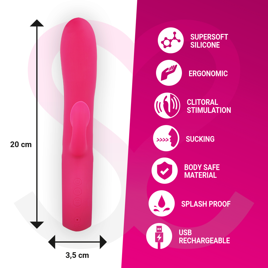 MORESSA - DUSTIN ASPIRAZIONE CLITORIDEA E VIBRAZIONE POTENTE SILICONE PREMIUM RICARICABILE - Secretroomsexyshop