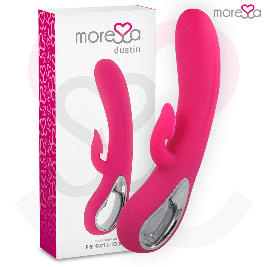 MORESSA - DUSTIN ASPIRAZIONE CLITORIDEA E VIBRAZIONE POTENTE SILICONE PREMIUM RICARICABILE - Secretroomsexyshop