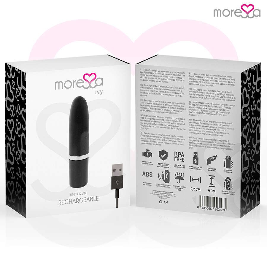 MORESSA - IVY BLACK TRAVEL STIMULATOR VIBRATOR