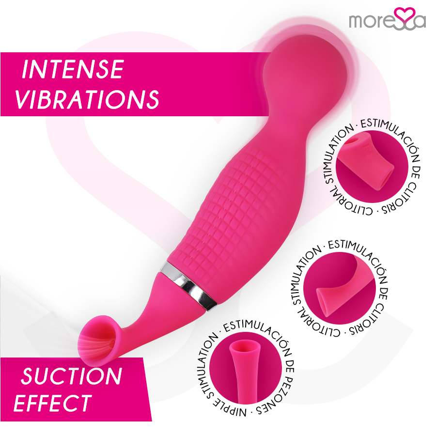MORESSA - KIRK DUO STIMULATING WAVES + RECHARGEABLE PREMIUM SILICONE MULTI-FUNCTION MASSAGER - 3