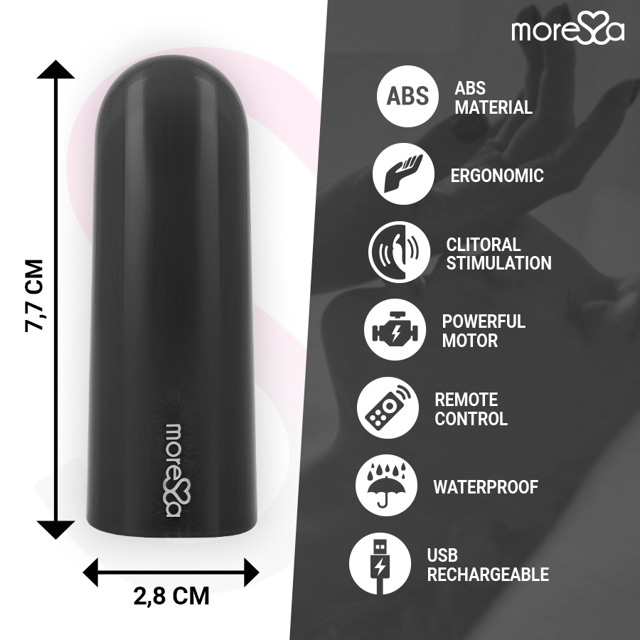 MORESSA - NIX VIBRATOR REMOTE CONTROL BLACK - 4