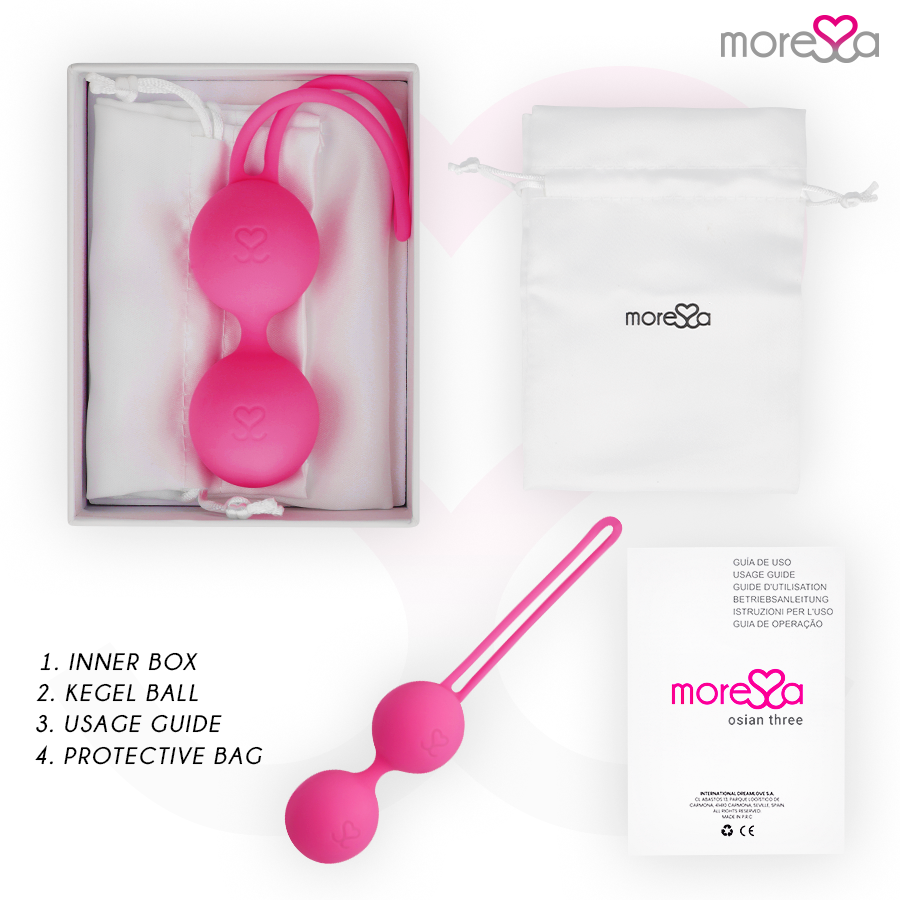 MORESSA - OSIAN TRE PREMIUM SILICONE ROSA - Secretroomsexyshop