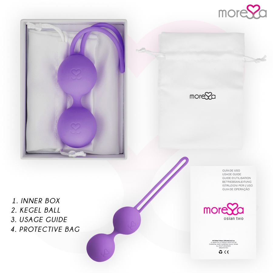 MORESSA - OSIAN DUE SILICONE PREMIUM LILLA - Secretroomsexyshop