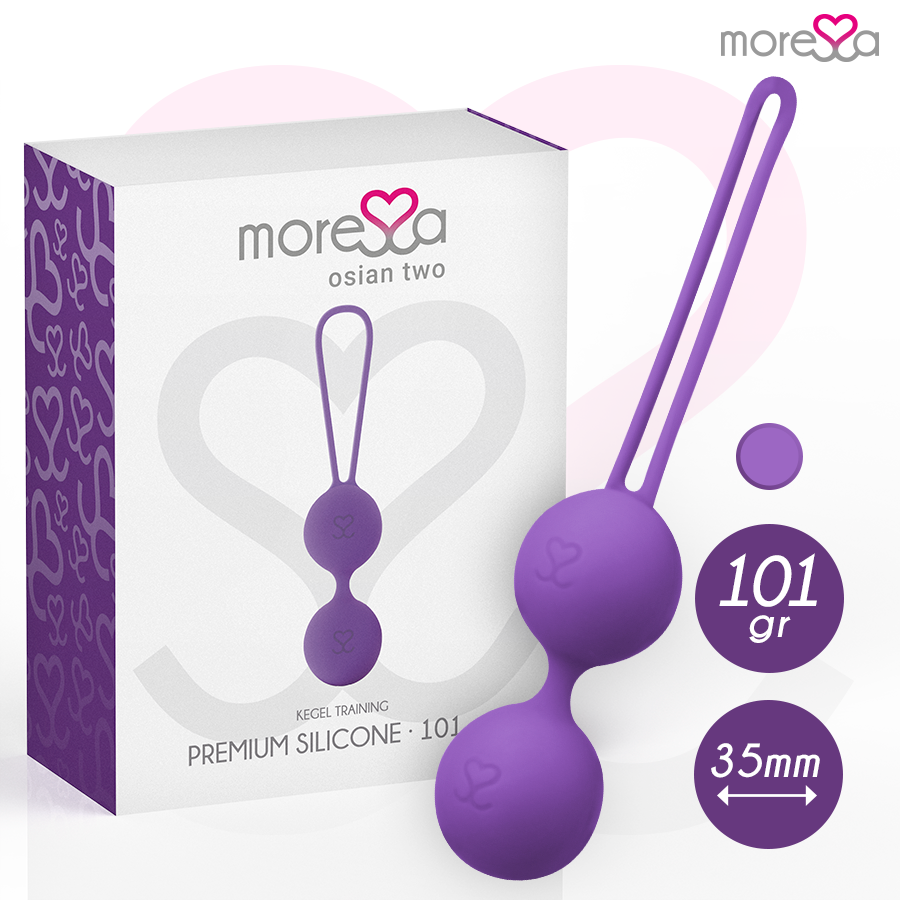 MORESSA - OSIAN DUE SILICONE PREMIUM LILLA - Secretroomsexyshop