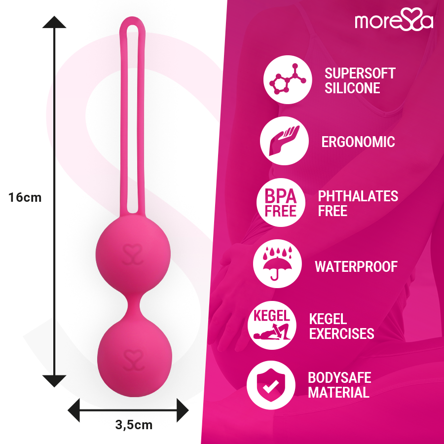 MORESSA - OSIAN DUE SILICONE PREMIUM ROSA - Secretroomsexyshop