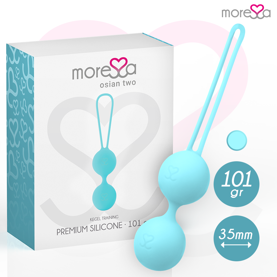 MORESSA - OSIAN DUE SILICONE PREMIUM TURCHESE - Secretroomsexyshop