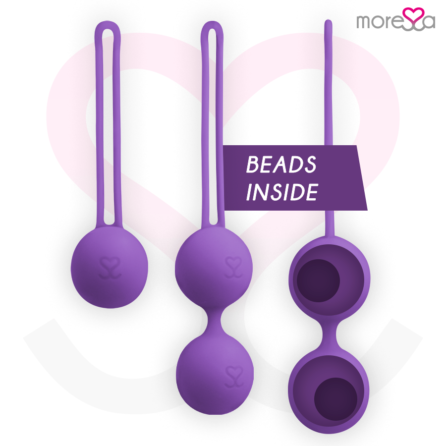 MORESSA - OSIAN SET PREMIUM IN SILICONE LILLA - Secretroomsexyshop