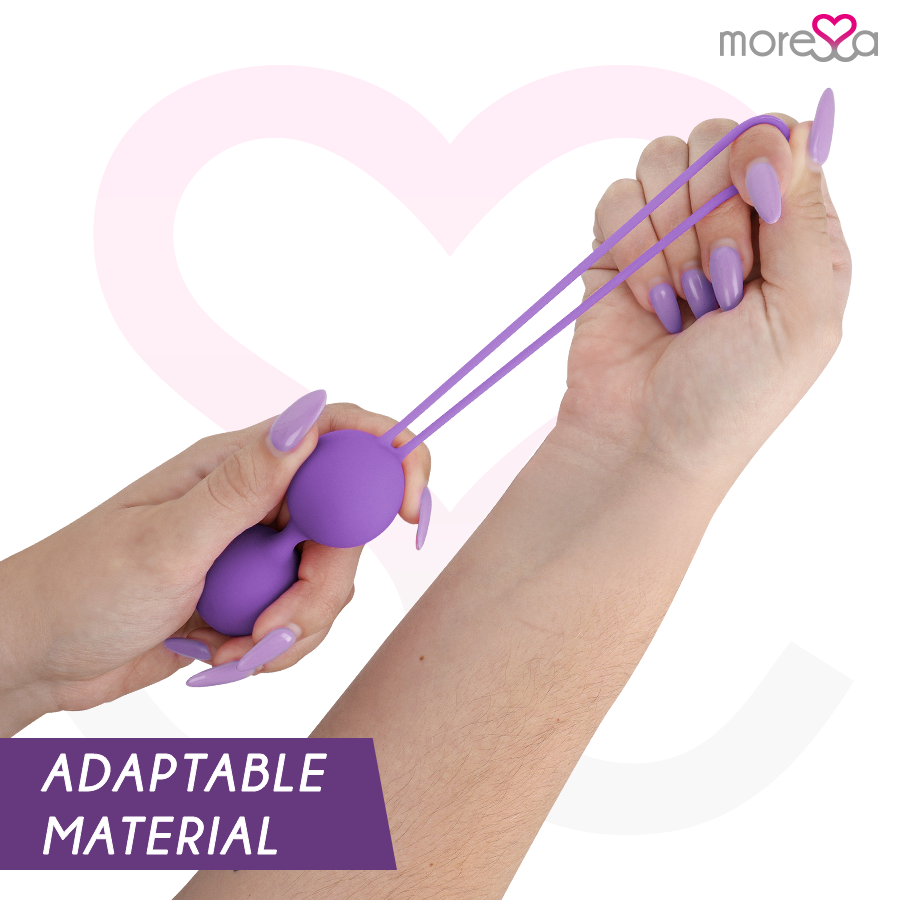 MORESSA - OSIAN SET PREMIUM IN SILICONE LILLA - Secretroomsexyshop