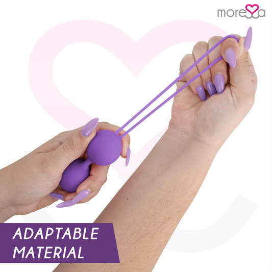 MORESSA - OSIAN SET PREMIUM IN SILICONE LILLA - Secretroomsexyshop