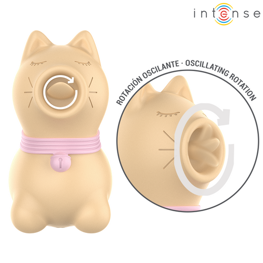 INTENSE - TOLOSA STIMULATOR WITH 360° ROTATING TONGUE YELLOW