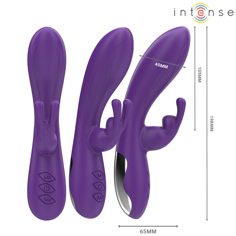 INTENSE - VIBRATORE RANDALL RABBIT 10 VIBRAZIONI VIOLA